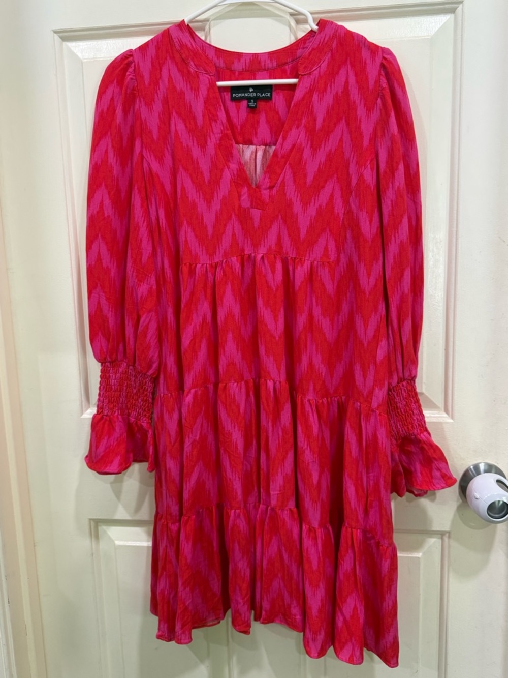 Pomander Place Hot Pink Ikat Kenzo Dress